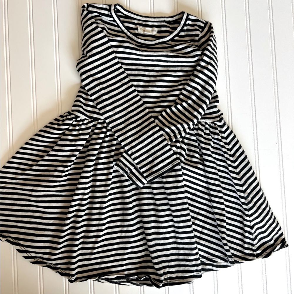 Tucker + Tate | Toddler Dress | Black and White Stripe | Size 5